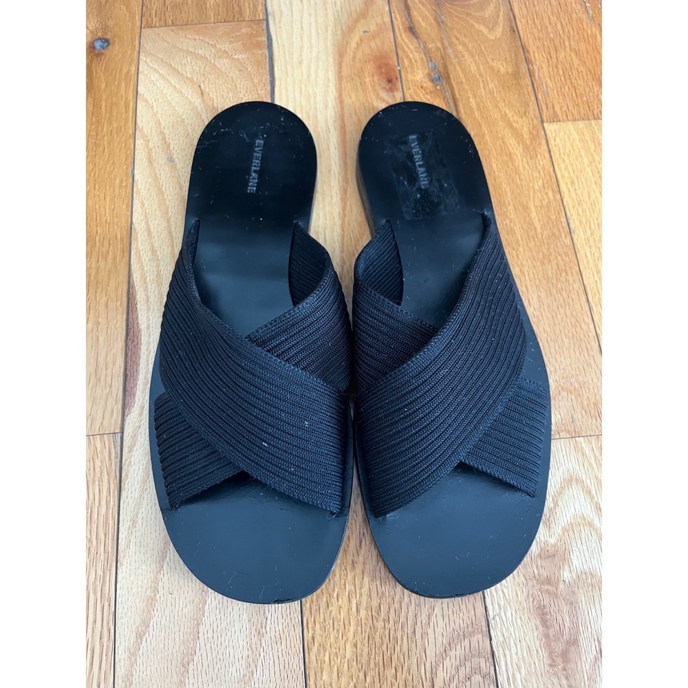 Everlane The ReKnit Crossover Sandal Black Size 9.5 - Picture 2 of 5